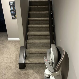 TKE Flow X Installed On Stairs With A Curve